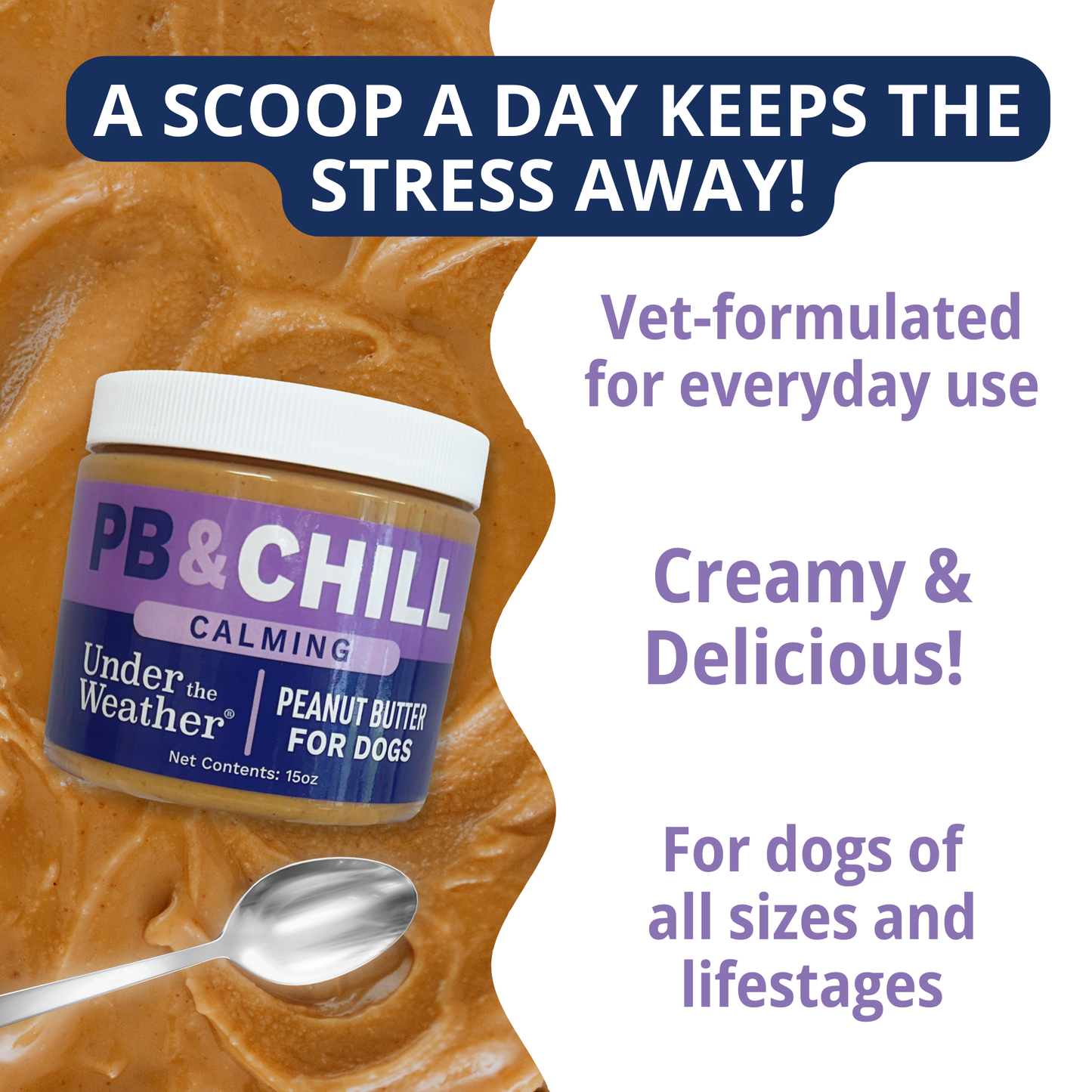 PB&CHILL Calming Peanut Butter For Dogs - Jar