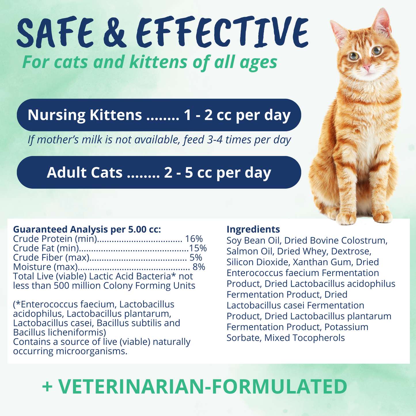 3-in-1 Vital Colostrum Gel for Cats